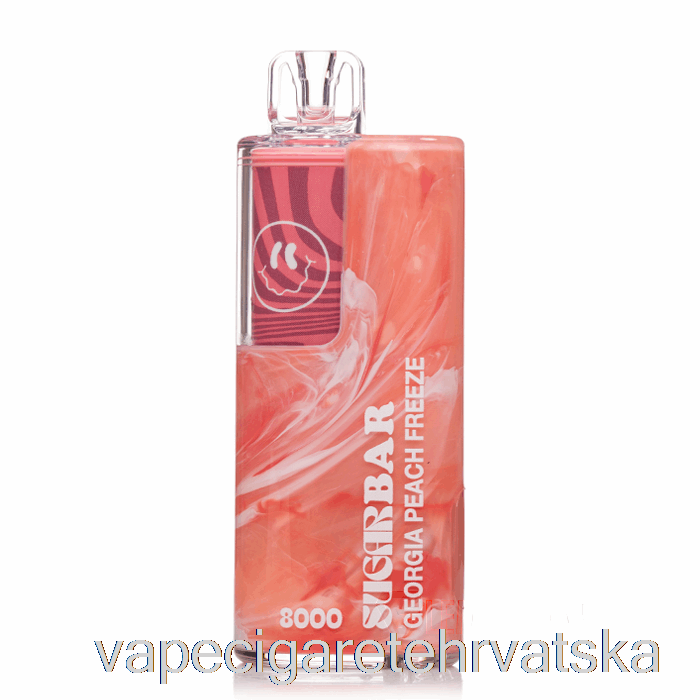 Vape Hrvatska šećerna Pločica Sb8000 0% Bez Nikotina Jednokratna Georgia Peach Freeze